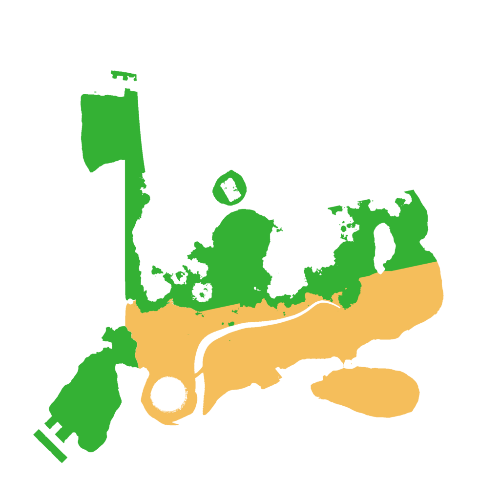 Biome Rust Map: Procedural Map, Size: 2500, Seed: 606616687