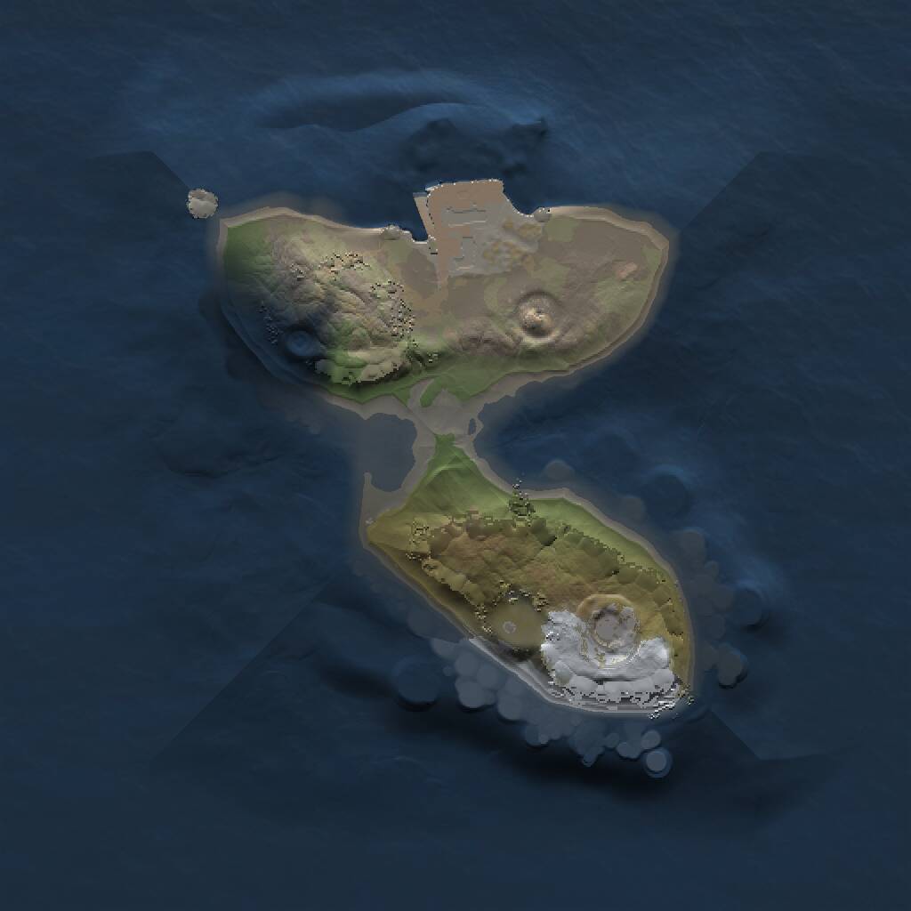 Rust Map: Procedural Map, Size: 1200, Seed: 85688908, 1 Monuments