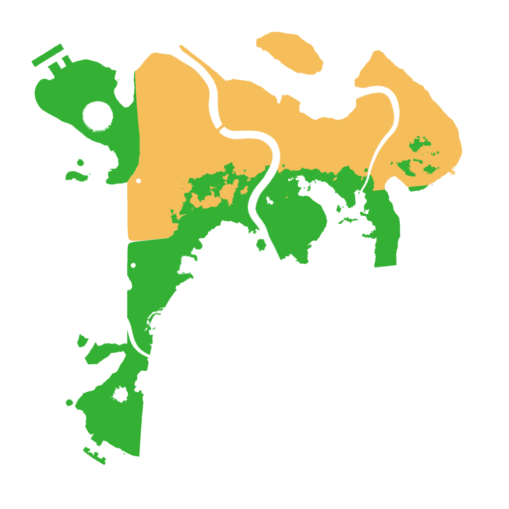 Biome Rust Map: Procedural Map, Size: 3000, Seed: 240998863