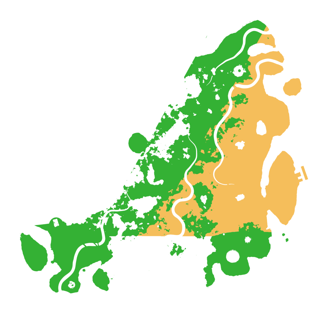 Biome Rust Map: Procedural Map, Size: 4500, Seed: 675162676