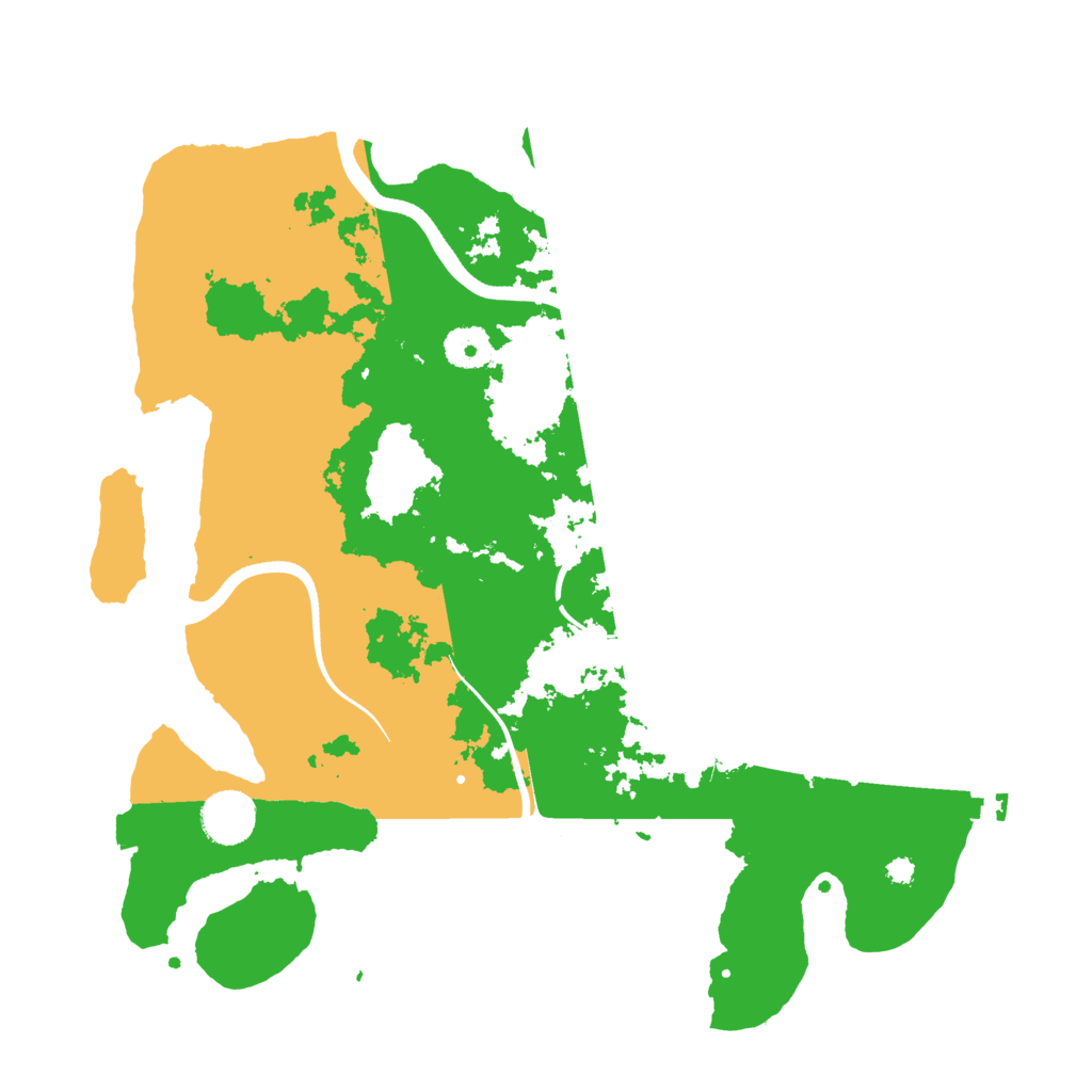 Biome Rust Map: Procedural Map, Size: 3600, Seed: 72025