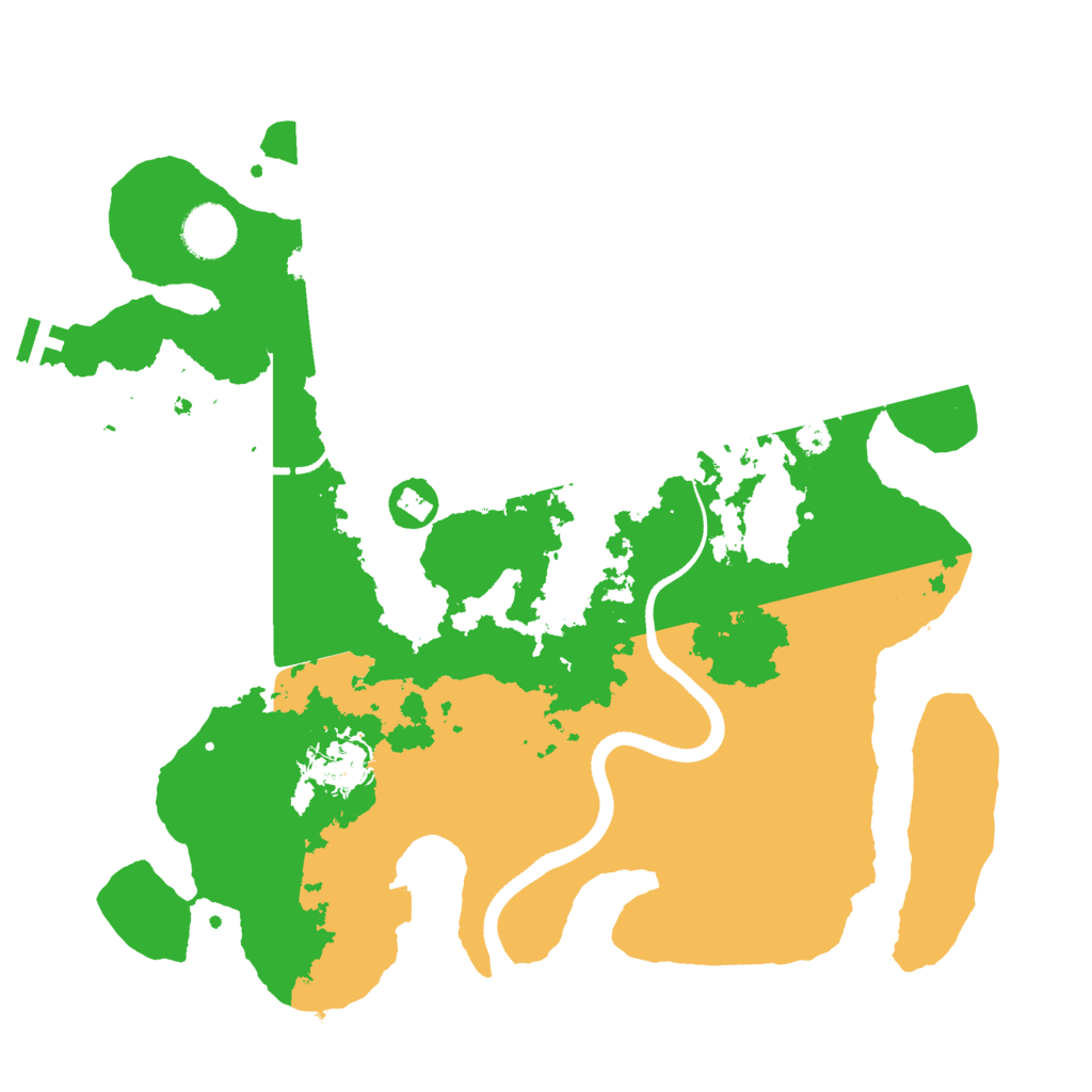 Biome Rust Map: Procedural Map, Size: 3520, Seed: 1