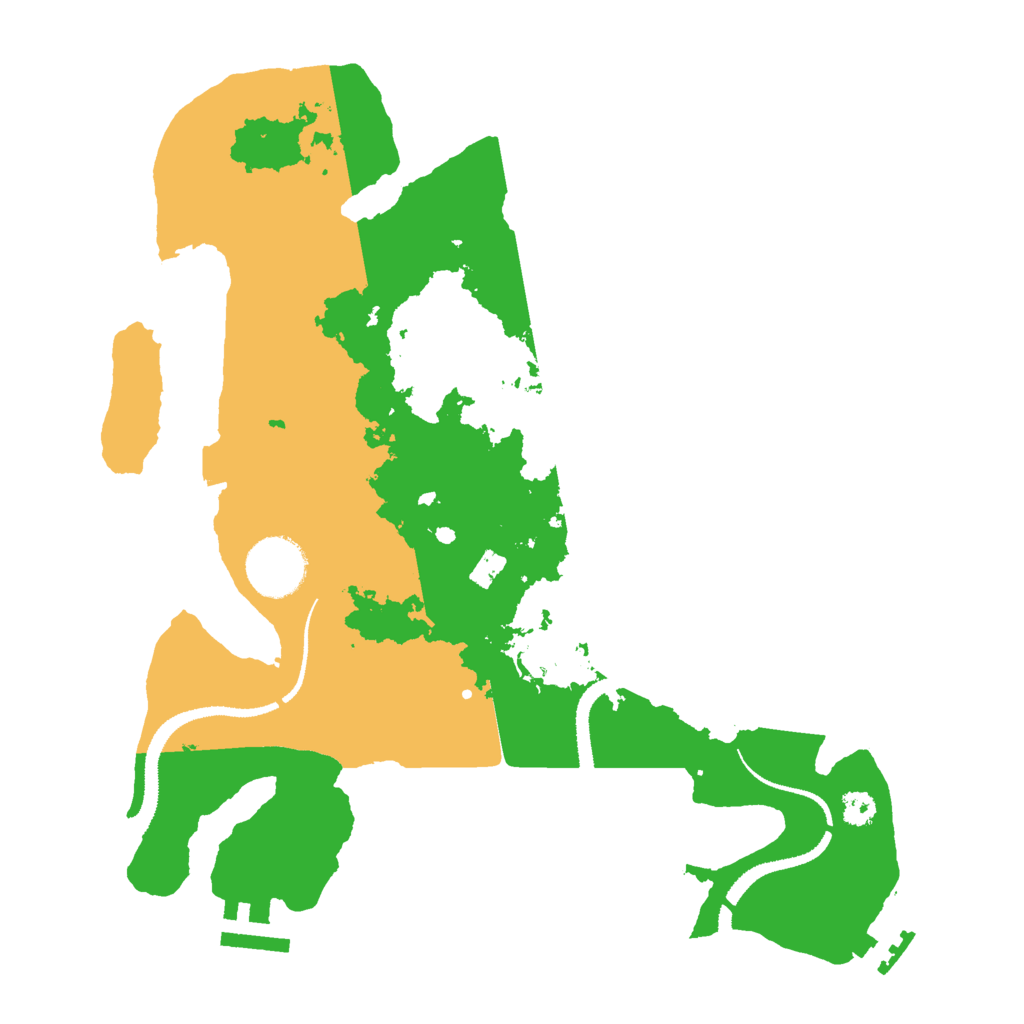 Biome Rust Map: Procedural Map, Size: 3000, Seed: 72025