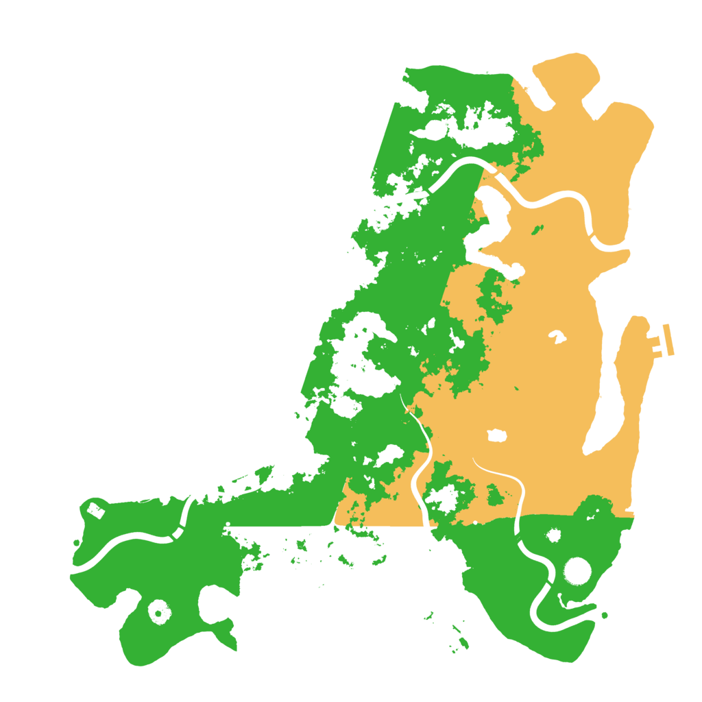 Biome Rust Map: Procedural Map, Size: 4500, Seed: 1884832942
