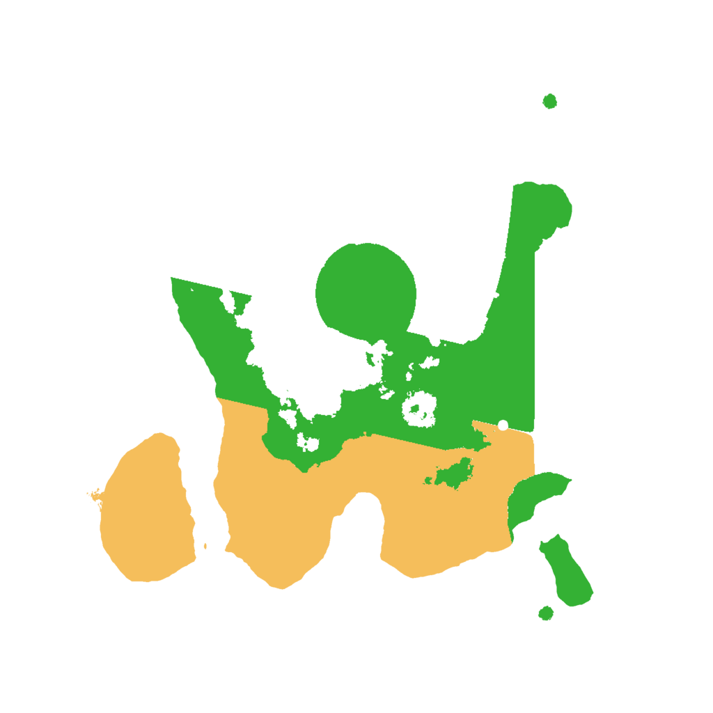 Biome Rust Map: Procedural Map, Size: 2000, Seed: 1518822242