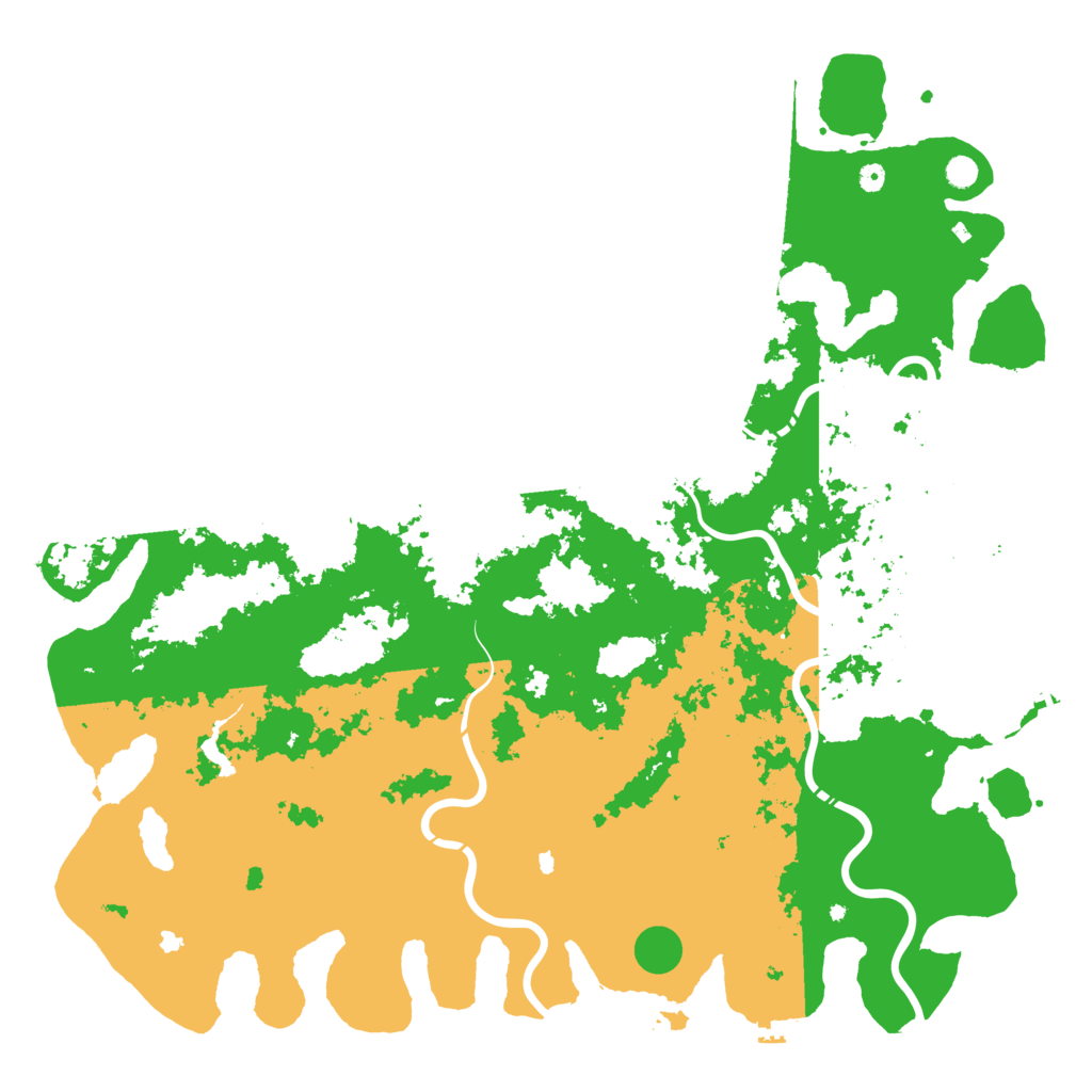 Biome Rust Map: Procedural Map, Size: 6000, Seed: 11124