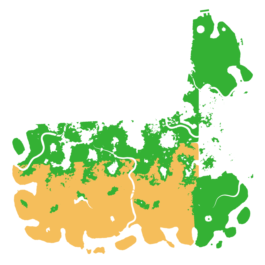 Biome Rust Map: Procedural Map, Size: 6000, Seed: 648293