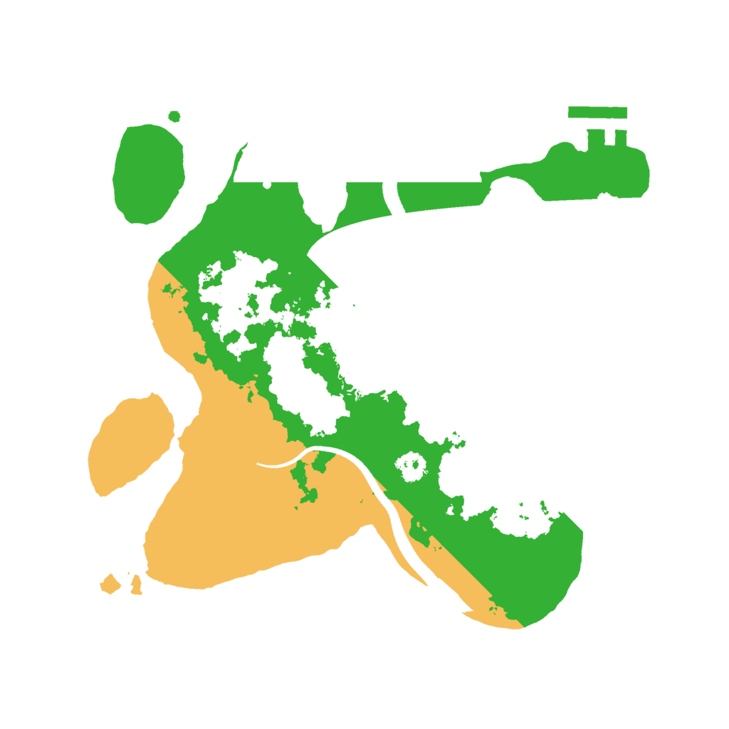 Biome Rust Map: Procedural Map, Size: 2500, Seed: 1314152981