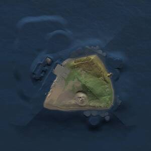 Thumbnail Rust Map: Procedural Map, Size: 1000, Seed: 1262277029, 2 Monuments