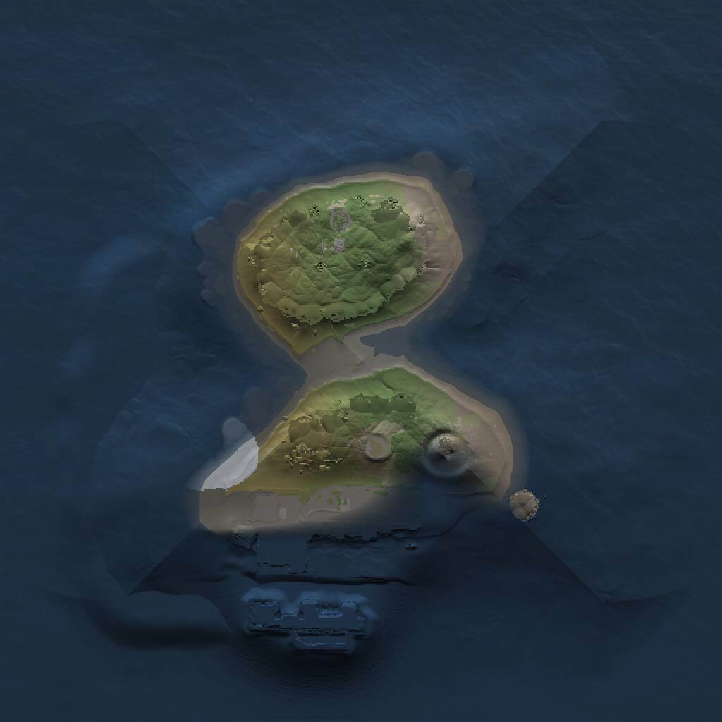 Rust Map: Procedural Map, Size: 1000, Seed: 665655464, 2 Monuments