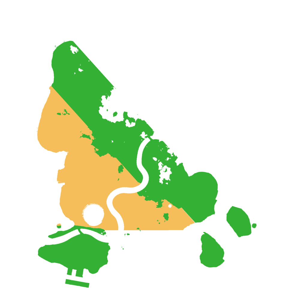 Biome Rust Map: Procedural Map, Size: 2600, Seed: 5000