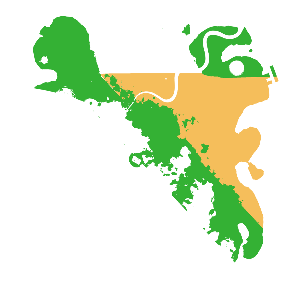 Biome Rust Map: Procedural Map, Size: 3500, Seed: 517160745