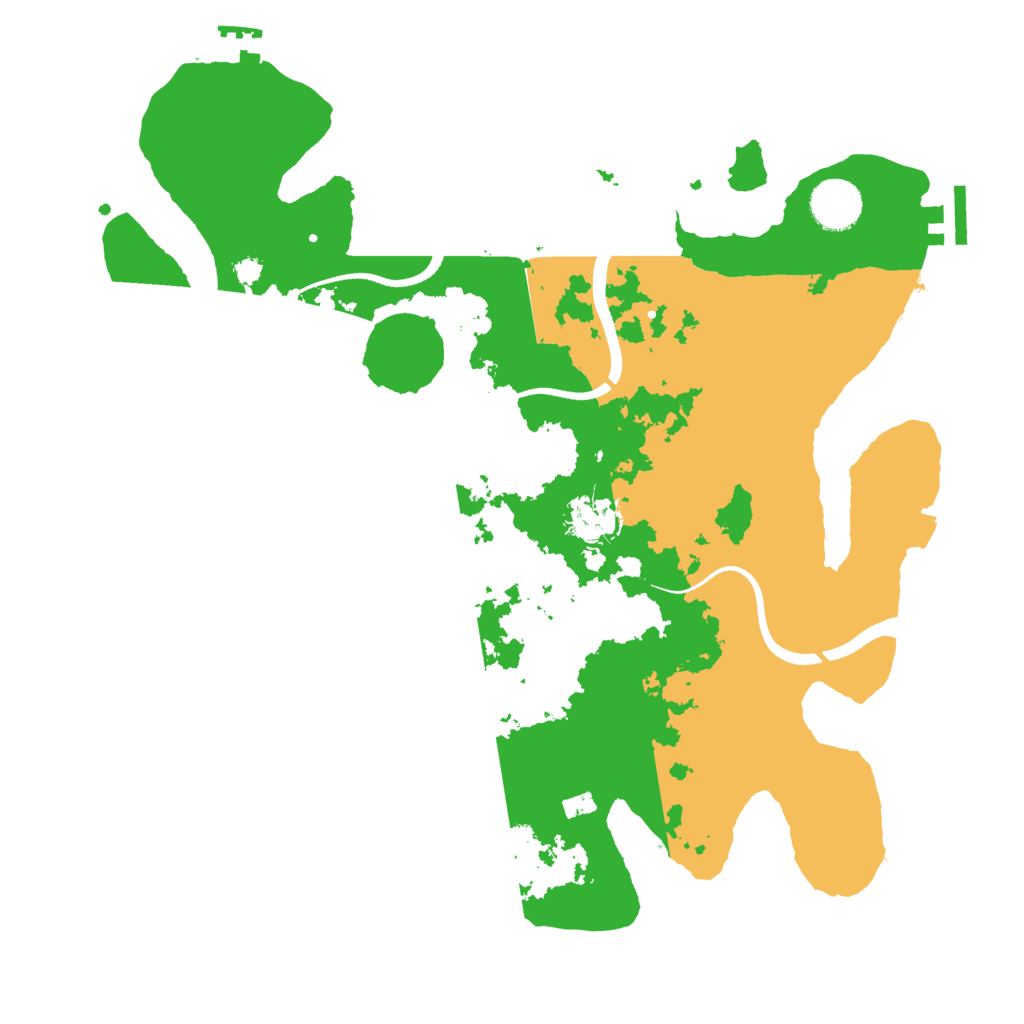 Biome Rust Map: Procedural Map, Size: 3500, Seed: 567955373