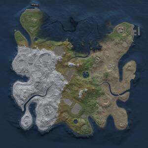 Thumbnail Rust Map: Procedural Map, Size: 3500, Seed: 567955373, 15 Monuments