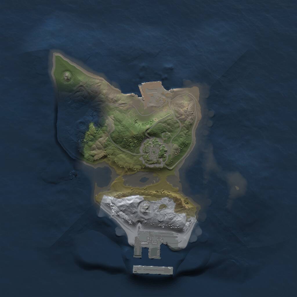 Rust Map: Procedural Map, Size: 1500, Seed: 85688908, 3 Monuments