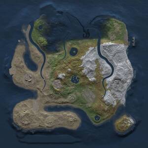 Thumbnail Rust Map: Procedural Map, Size: 2700, Seed: 1111111111, 10 Monuments