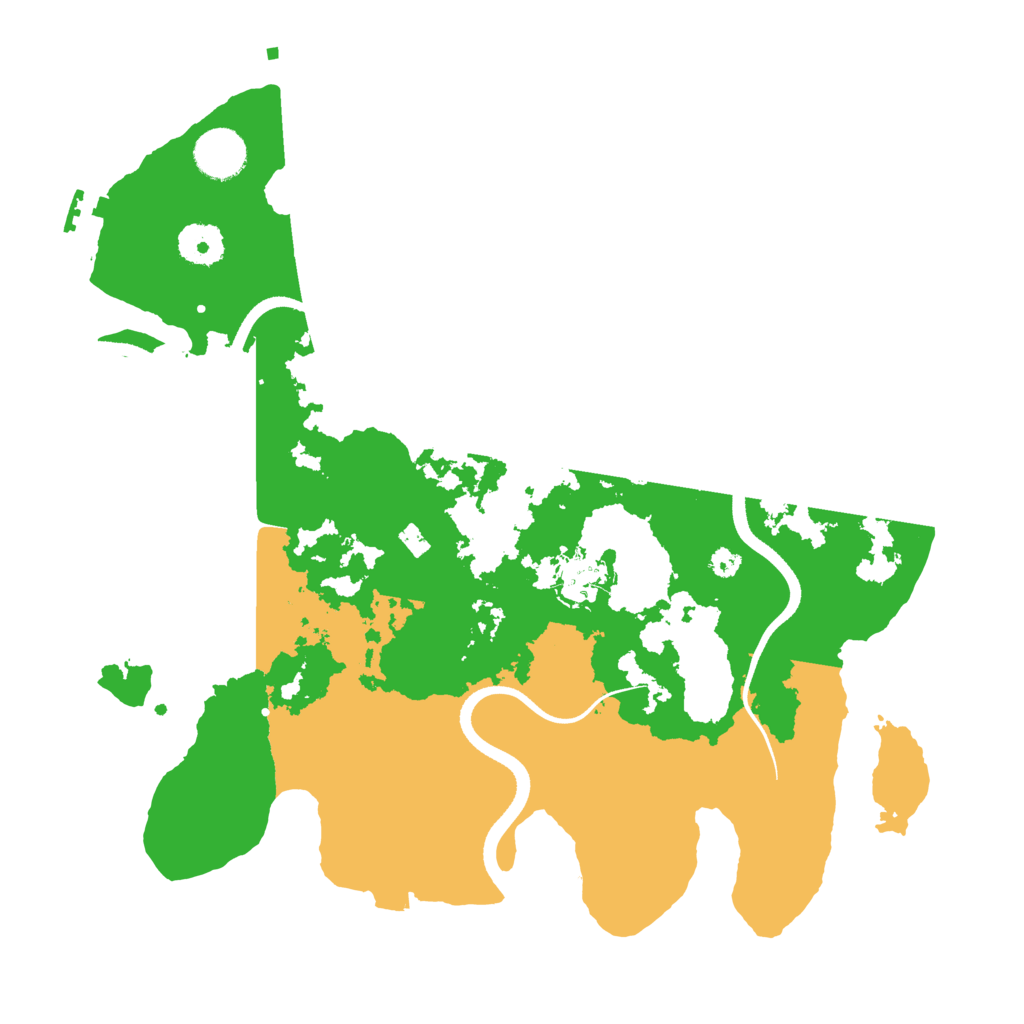 Biome Rust Map: Procedural Map, Size: 3500, Seed: 2091