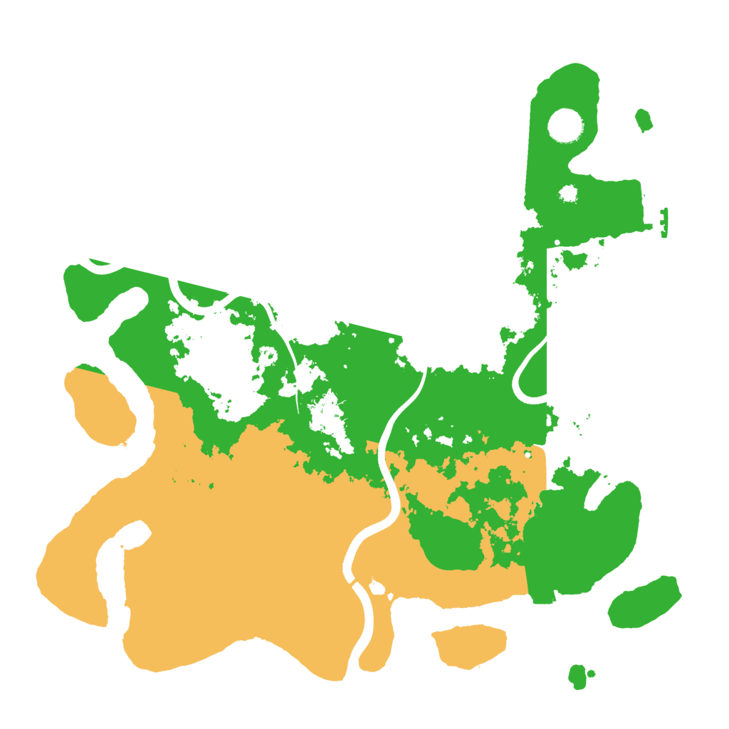 Biome Rust Map: Procedural Map, Size: 3700, Seed: 184506705