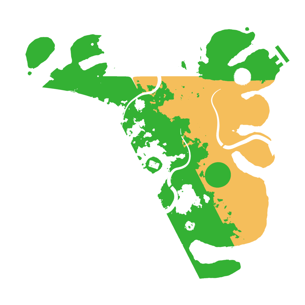 Biome Rust Map: Procedural Map, Size: 3200, Seed: 576227394