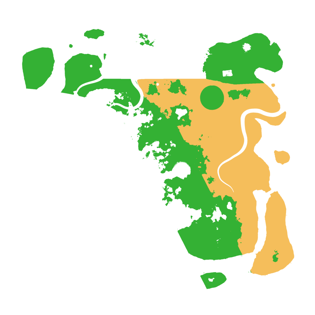 Biome Rust Map: Procedural Map, Size: 3500, Seed: 576227394