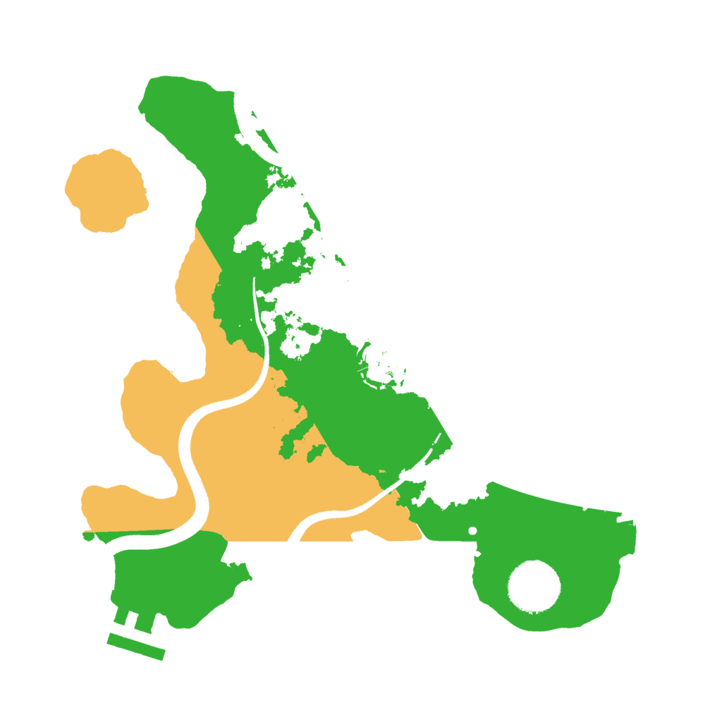 Biome Rust Map: Procedural Map, Size: 2500, Seed: 734526904