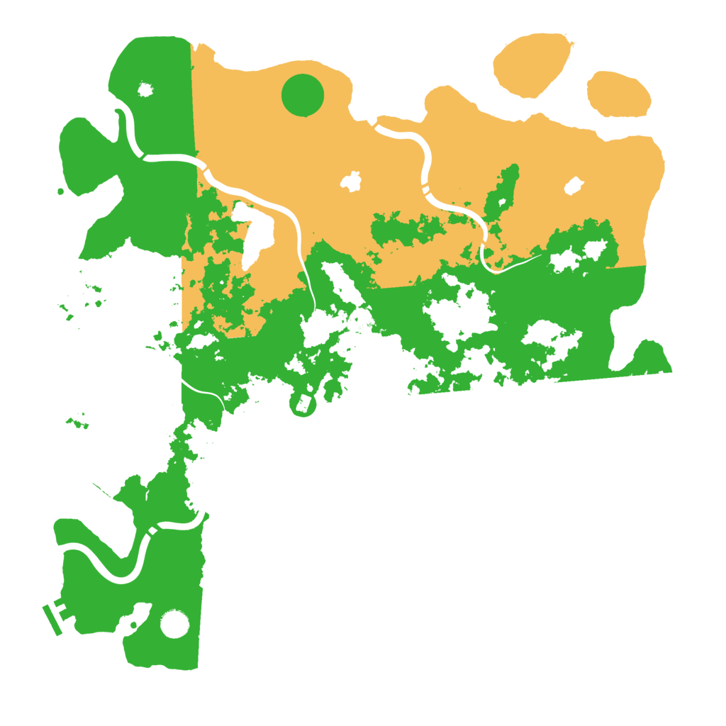 Biome Rust Map: Procedural Map, Size: 4500, Seed: 69543269
