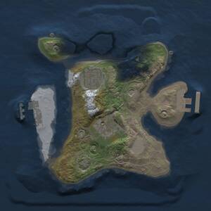 Thumbnail Rust Map: Procedural Map, Size: 2000, Seed: 112424124, 7 Monuments