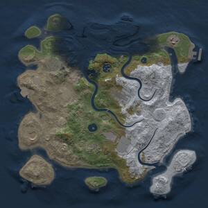 Thumbnail Rust Map: Procedural Map, Size: 3500, Seed: 20250722, 15 Monuments
