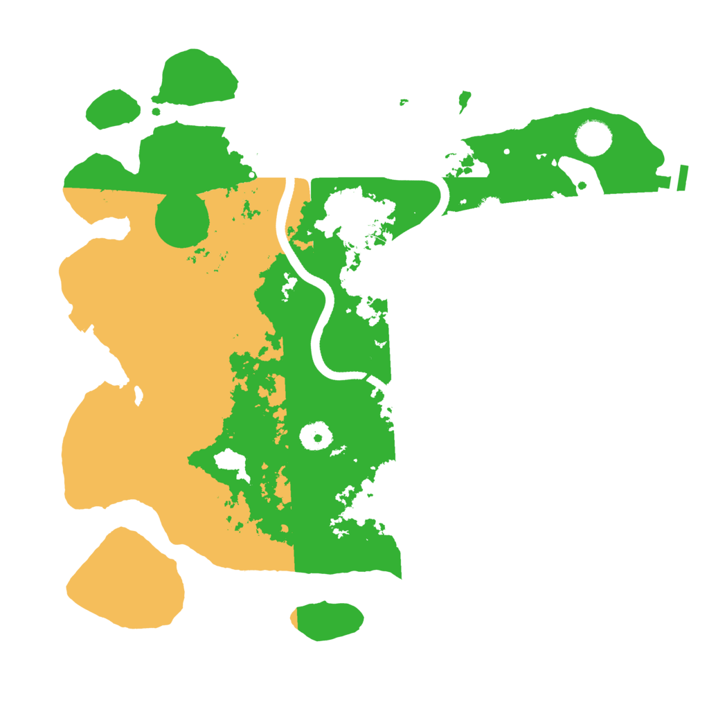 Biome Rust Map: Procedural Map, Size: 3500, Seed: 20250722
