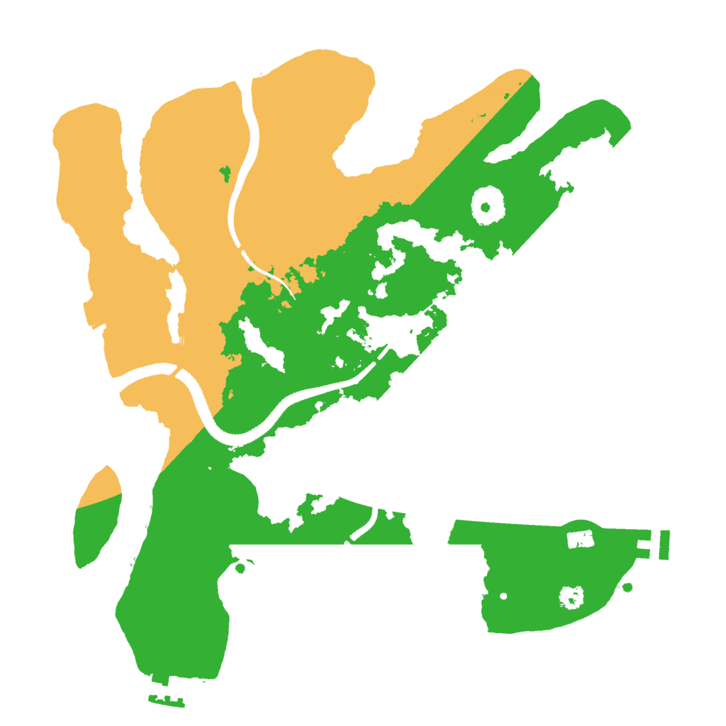 Biome Rust Map: Procedural Map, Size: 3000, Seed: 582391