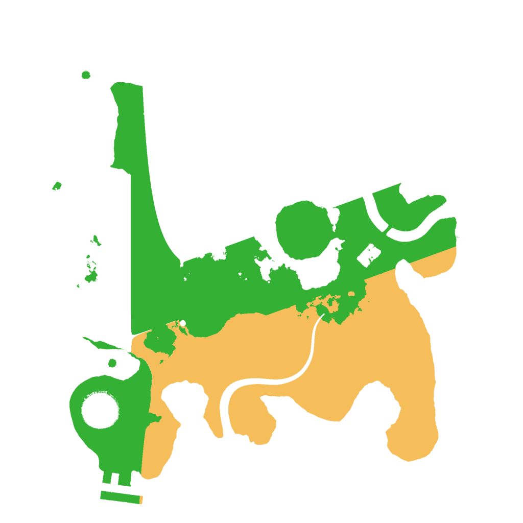 Biome Rust Map: Procedural Map, Size: 2500, Seed: 898489637