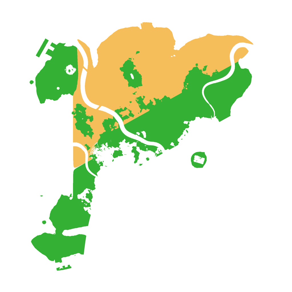 Biome Rust Map: Procedural Map, Size: 3000, Seed: 46718