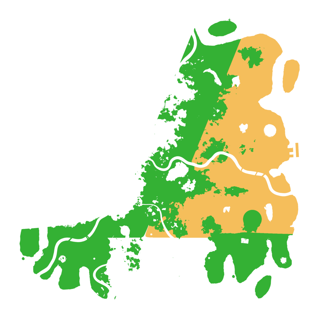 Biome Rust Map: Procedural Map, Size: 4500, Seed: 1357111275