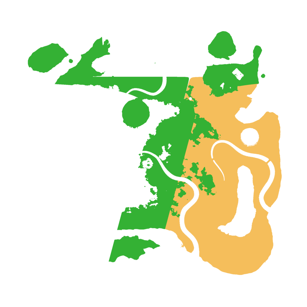 Biome Rust Map: Procedural Map, Size: 3000, Seed: 31229