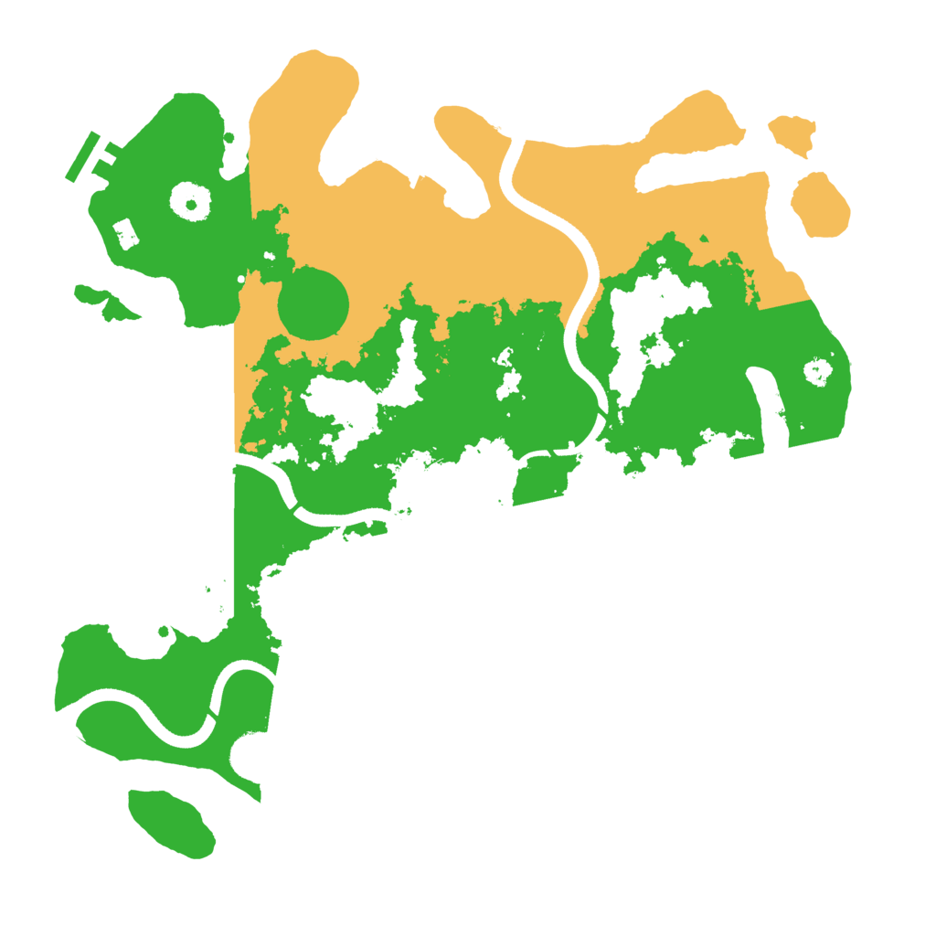 Biome Rust Map: Procedural Map, Size: 3500, Seed: 234576857