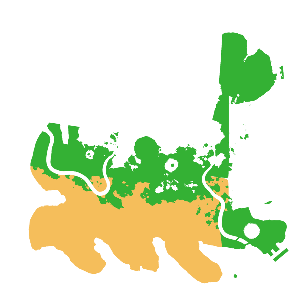 Biome Rust Map: Procedural Map, Size: 3500, Seed: 566152533