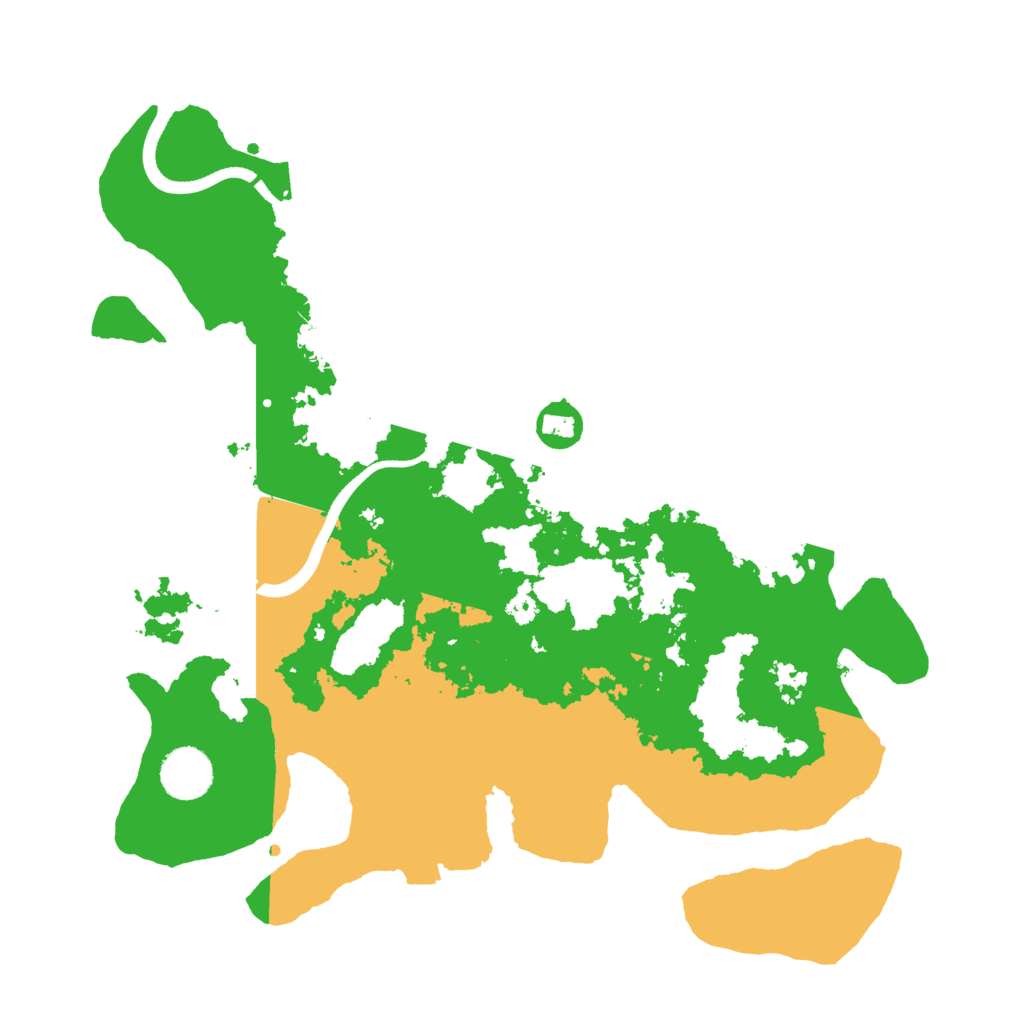 Biome Rust Map: Procedural Map, Size: 3500, Seed: 48709