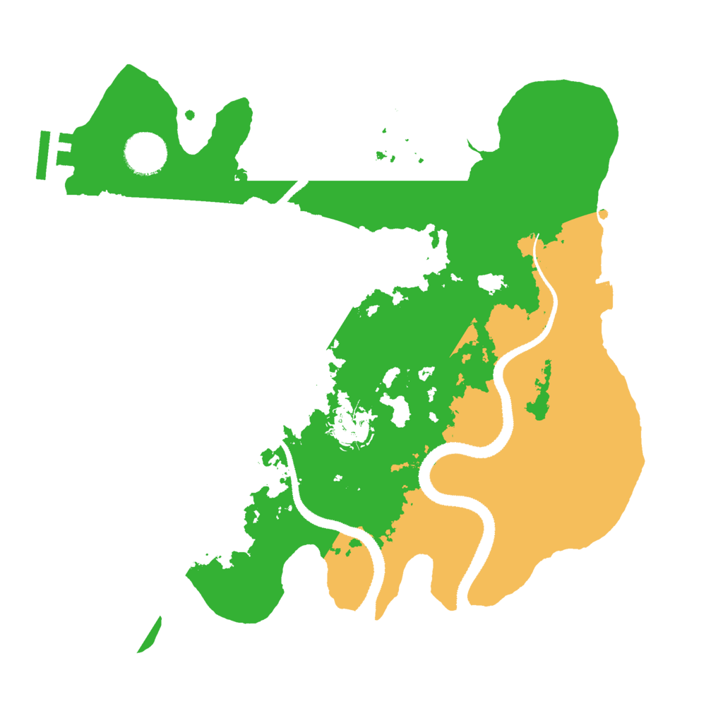 Biome Rust Map: Procedural Map, Size: 3000, Seed: 7097