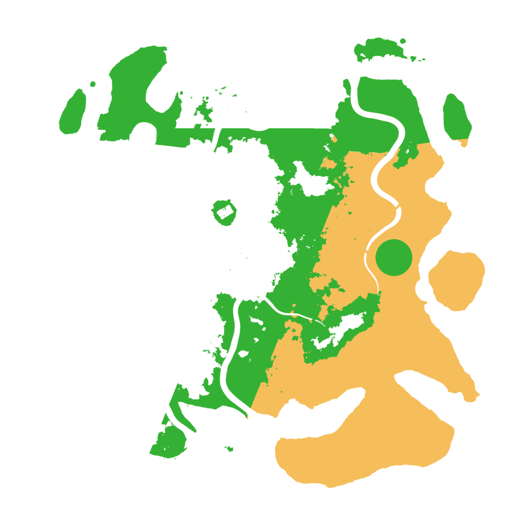 Biome Rust Map: Procedural Map, Size: 3700, Seed: 1360263356