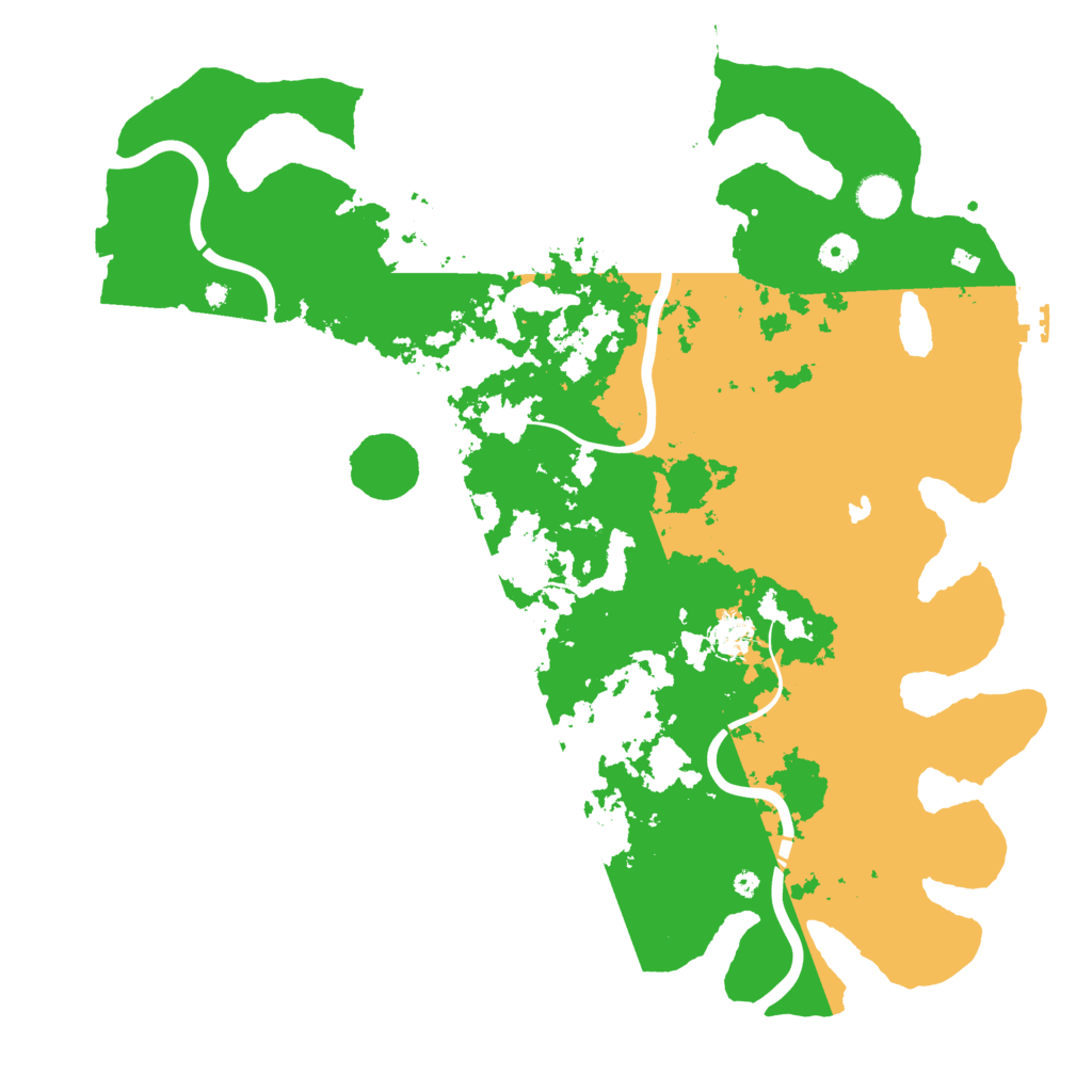 Biome Rust Map: Procedural Map, Size: 4350, Seed: 5458631