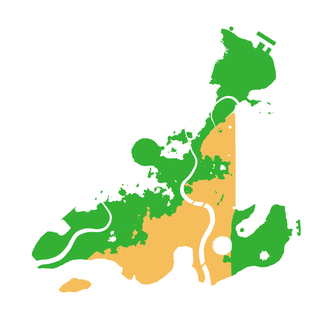 Biome Rust Map: Procedural Map, Size: 3000, Seed: 110434170