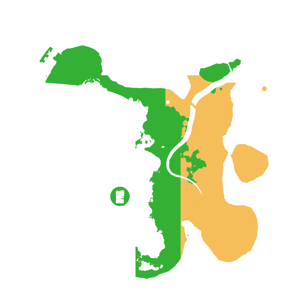 Biome Rust Map: Procedural Map, Size: 2500, Seed: 26485