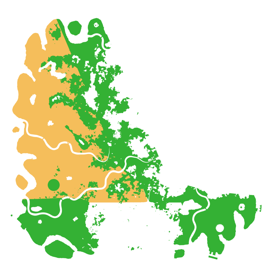 Biome Rust Map: Procedural Map, Size: 6000, Seed: 7735