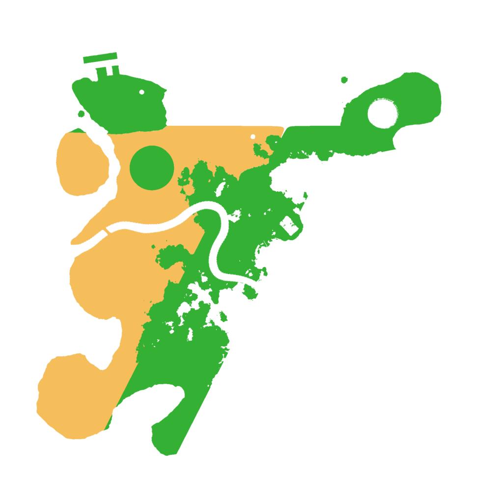 Biome Rust Map: Procedural Map, Size: 3000, Seed: 86734