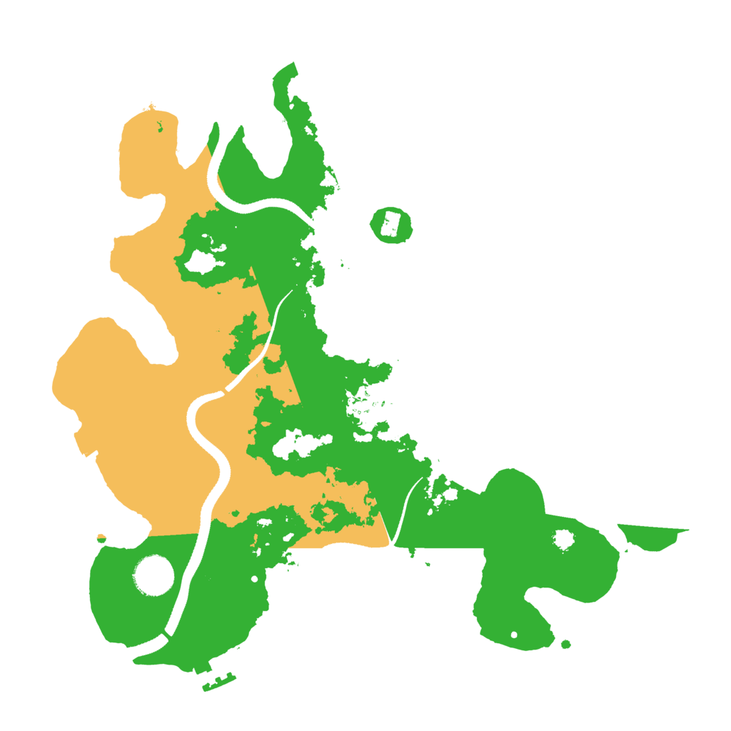 Biome Rust Map: Procedural Map, Size: 3200, Seed: 55639197