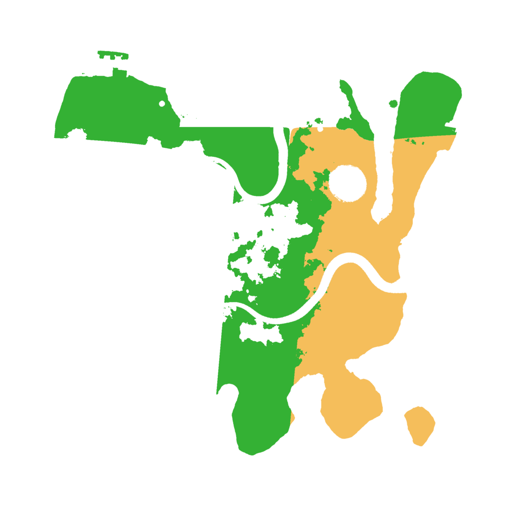 Biome Rust Map: Procedural Map, Size: 2500, Seed: 1881107024
