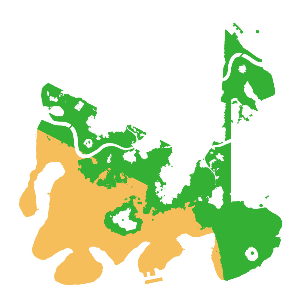 Biome Rust Map: Procedural Map, Size: 3500, Seed: 14011973