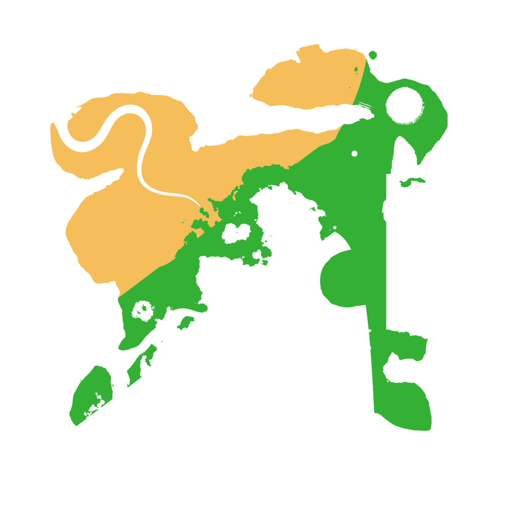 Biome Rust Map: Procedural Map, Size: 2500, Seed: 243103663