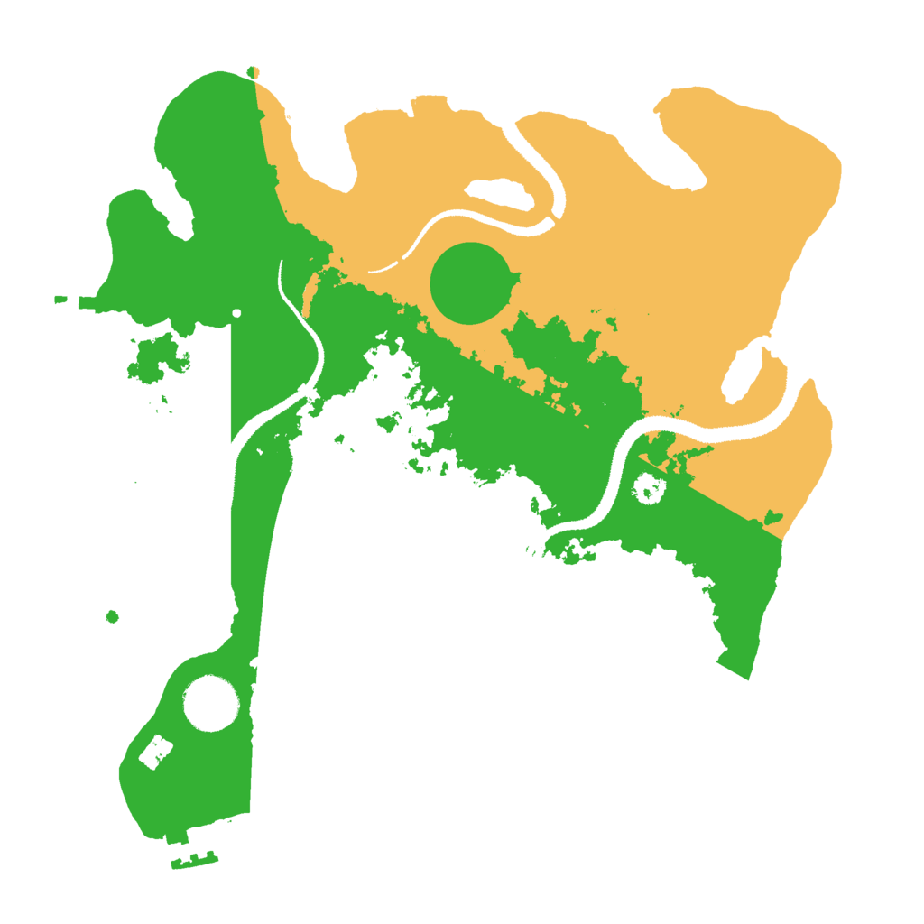 Biome Rust Map: Procedural Map, Size: 3000, Seed: 713860382