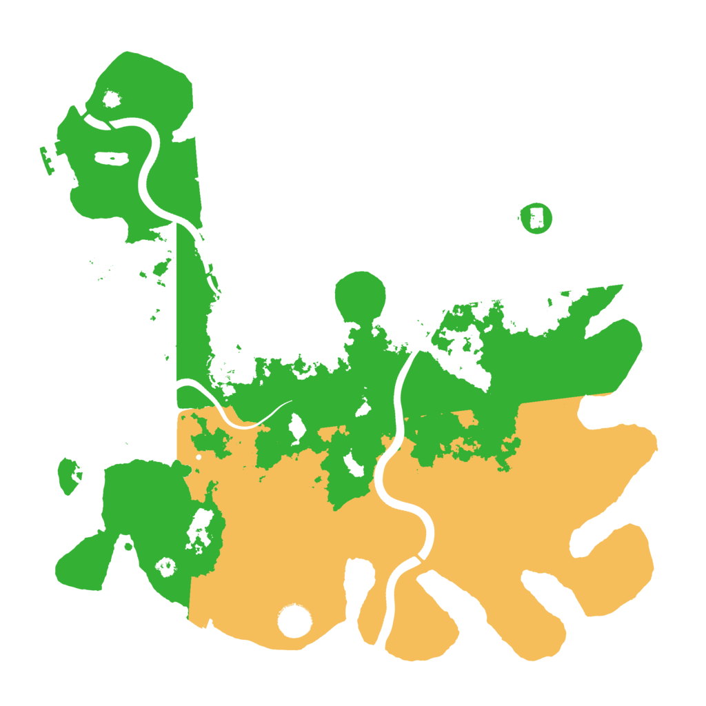 Biome Rust Map: Procedural Map, Size: 3700, Seed: 20250322